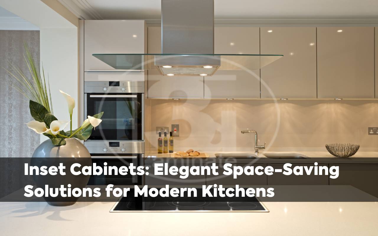Inset cabinets with seamless modern kitchen design