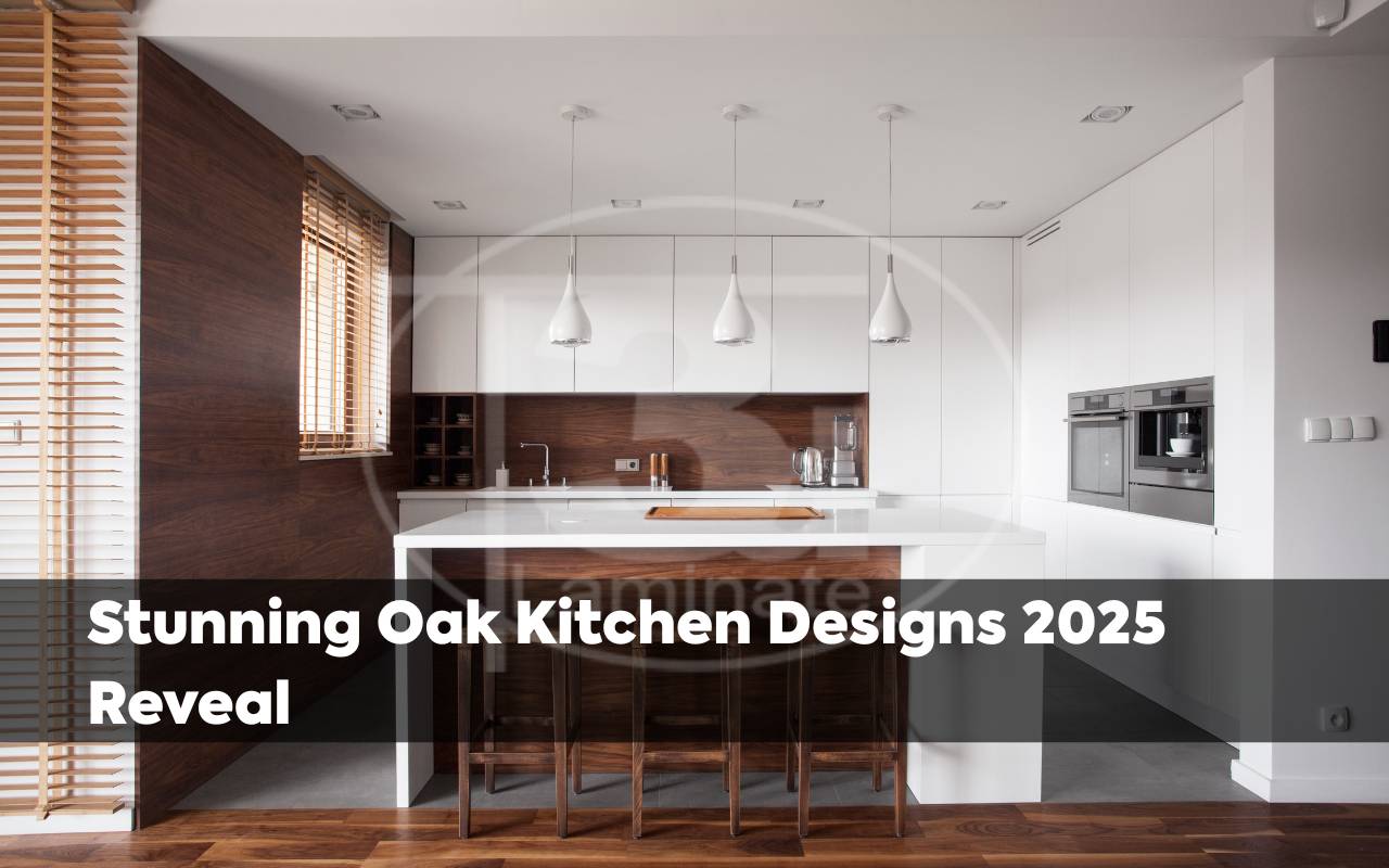 Modern oak kitchen designs 2025 with clean lines
